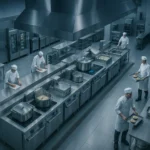 طراحی بهینه آشپزخانه صنعتی برای ظرفیت بالای 5000 پرس