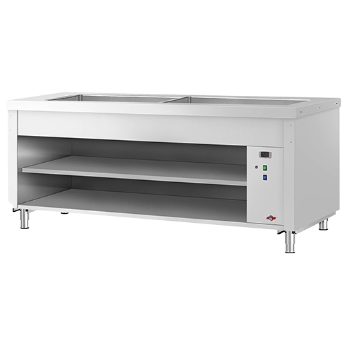 کانتر گرم صنعتی تمام استیل SS304 با گرمخانه – کندری کوک