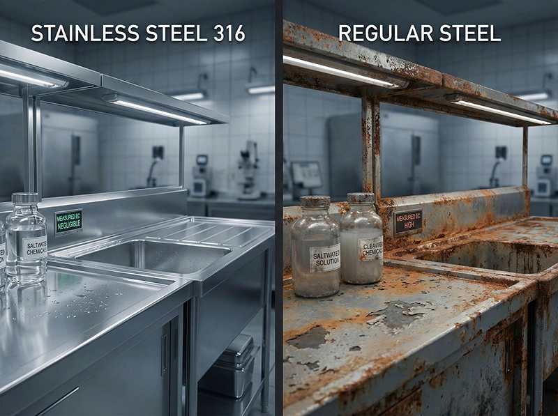 نقش استیل 316 در تجهیزات مقاوم به خوردگی