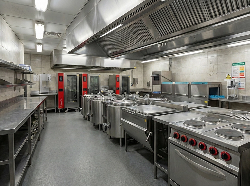 تجهیزات آشپزخانه صنعتی برای شرکتهای نفتی (غیر از شناورها)