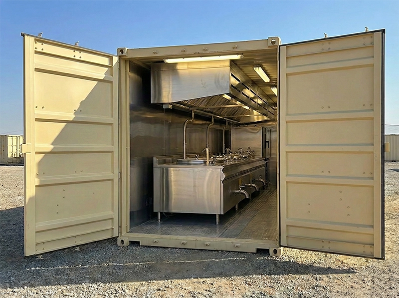 آشپزخانه سیار بحران و صحرایی: چک لیست تجهیزات ضروری کانتینری