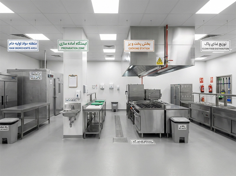 گام سوم: رعایت استانداردهای بهداشت و ایمنی (HACCP)